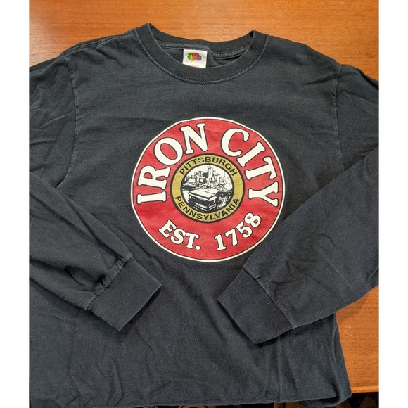 Tops - Iron City Black Long Sleeve Shirt